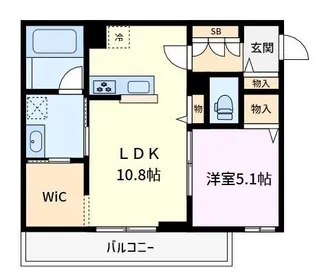 ルボア浦和【1階】の間取り