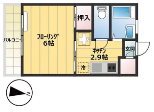 レバランス桜新町【1階】の間取り