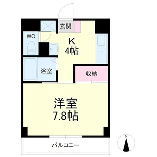 アベニュー山下【4階】の間取り