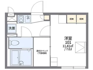 レオパレスファーレVII【2階】の間取り