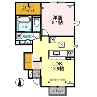 プレミアAII【1階】の間取り