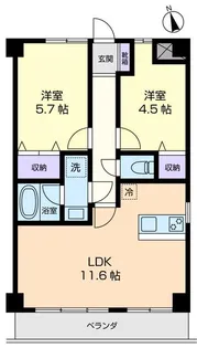クラタハイム【3階】の間取り