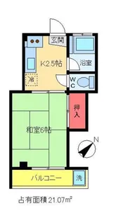 東洋ハイツ【3階】の間取り