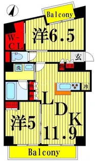 シエロ町屋【6階】の間取り