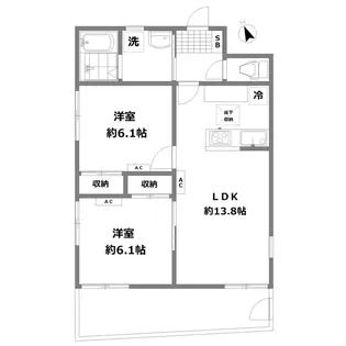 GARDEN VILLA 和泉【1階】の間取り