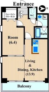 タウンコートII【2階】の間取り