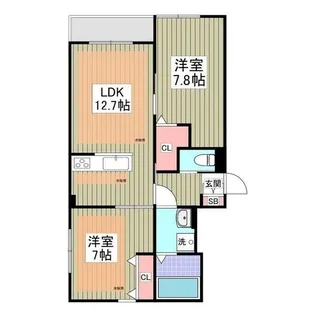 Primavera Musashino【1階】の間取り