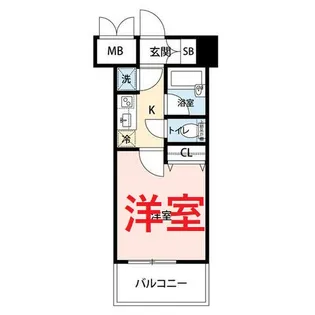パレステュディオ田町【8階】の間取り