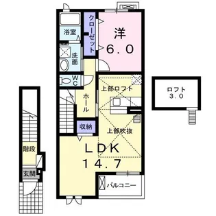 サニー レジデンス【2階】の間取り