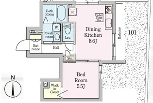 SEPT HISTOIRES【1階】の間取り