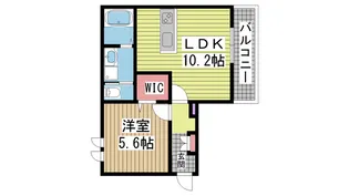 レフィーノ六甲【2階】の間取り