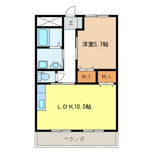 ミノルペティハウス【2階】の間取り