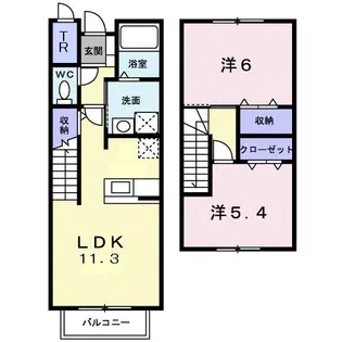 ファイン【1階】の間取り