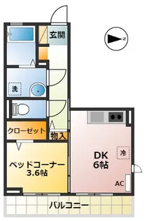 ヴィグノーブル上石神井【2階】の間取り