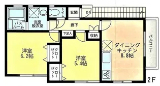 ベイフラワー【2階】の間取り