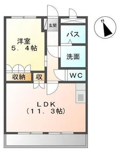 クベンツールA【2階】の間取り