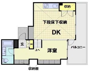是空HORIKAWA【6階】の間取り