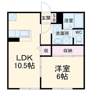 コンフォート野田A【1階】の間取り