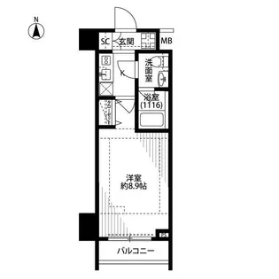 プレール・ドゥーク新宿下落合【4階】の間取り