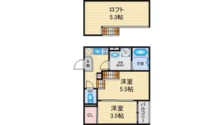 ハーモニーテラス上小田井V【1階】の間取り