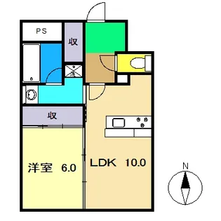 Glast【10階】の間取り