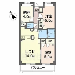サンライクテイリス3号館【2階】の間取り