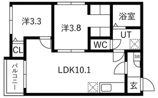 ilusion桜本町【2階】の間取り