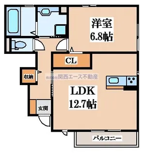 オルソB棟【1階】の間取り