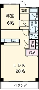 エクセル浅井【2階】の間取り