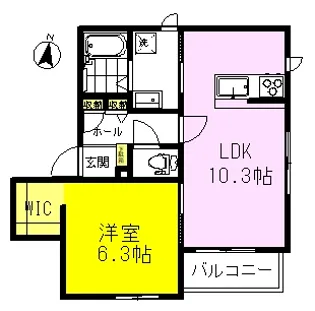 エクロール【3階】の間取り