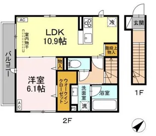 D-ROOM K&Y【2階】の間取り