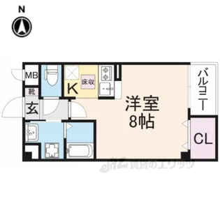パレット法蓮【1階】の間取り