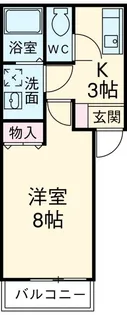 クレフラスト三方原【2階】の間取り
