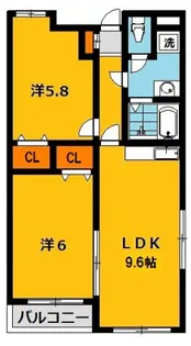 YIIハイツ【3階】の間取り