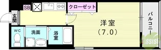 リアコートJR須磨鷹取【1階】の間取り