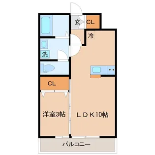 プロムナードI【3階】の間取り