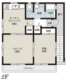 吉川アパート【2階】の間取り