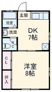 第二愛隣荘【1階】の間取り