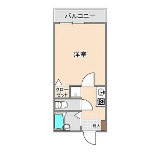 キャステル池袋【1階】の間取り