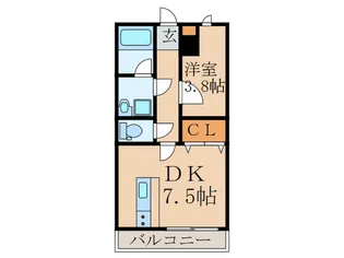 プリメール・ドゥ【1階】の間取り