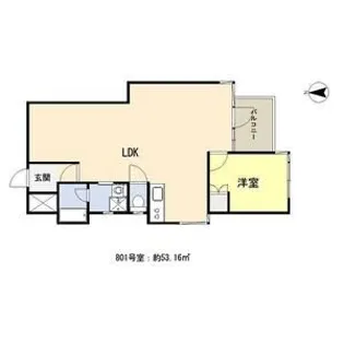 ギャレ緑橋【8階】の間取り