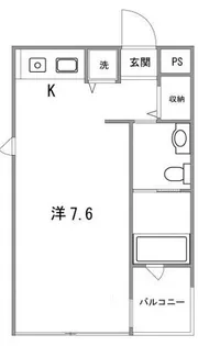 クインズビル【4階】の間取り