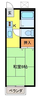 コスモヴィラ【1階】の間取り