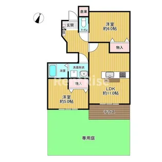 ココプライム【1階】の間取り