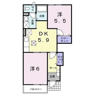 メゾン・ミレニアム【1階】の間取り