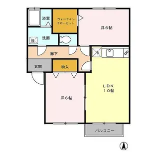 ボンセジュール【2階】の間取り