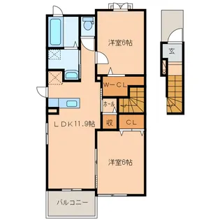フロレゾンの間取り