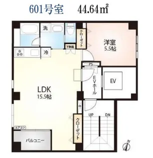 スワンレイク神田和泉町【6階】の間取り