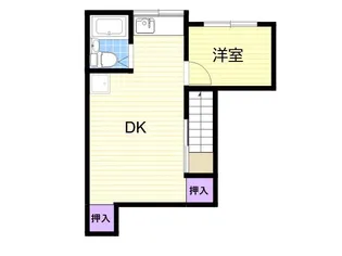 ハイツ秋桜【2階】の間取り