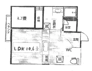 モンターニュ田端【2階】の間取り